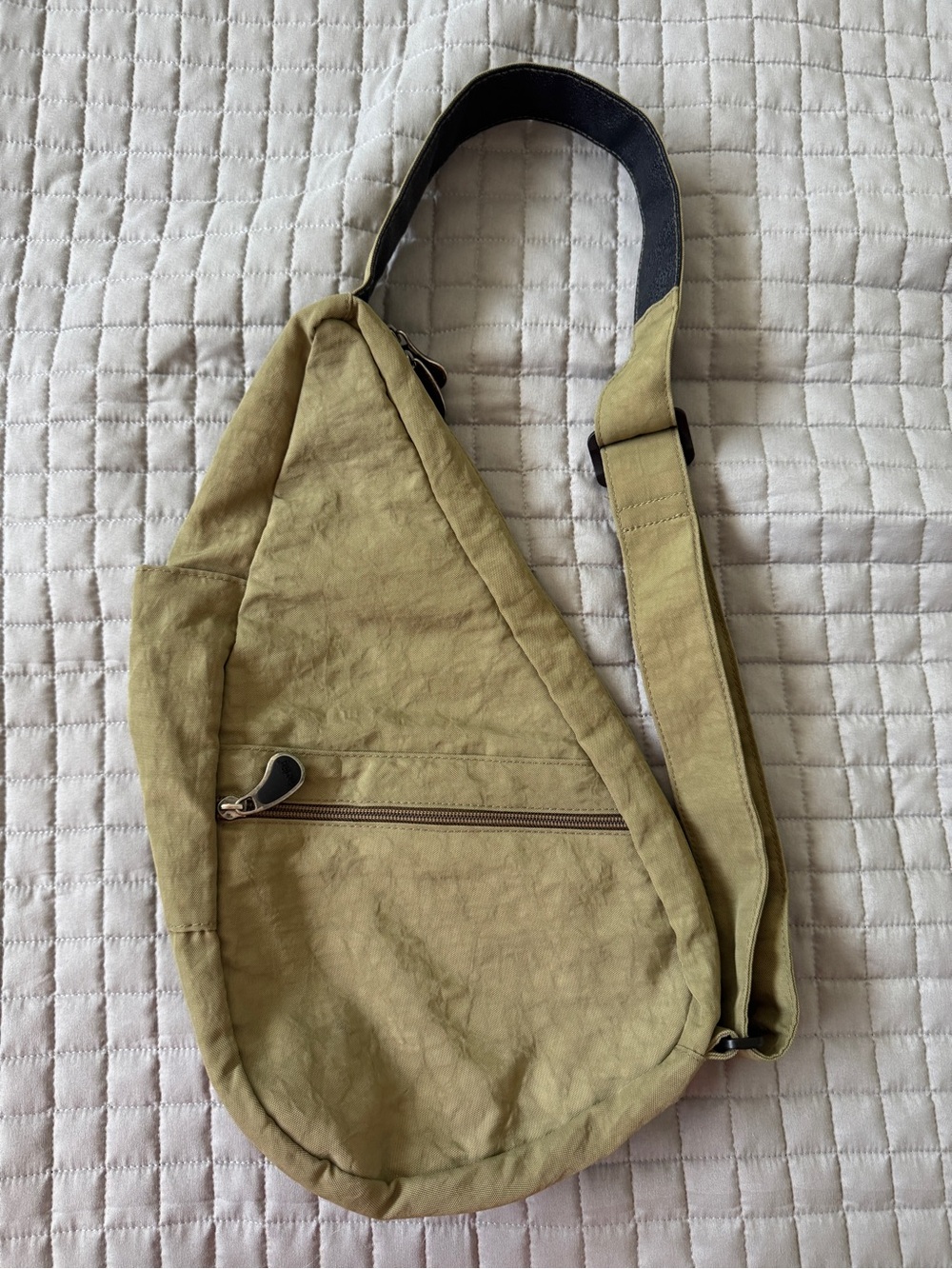 Ameribag Healthy Back Bag - Khaki Sling Shoulder Bag